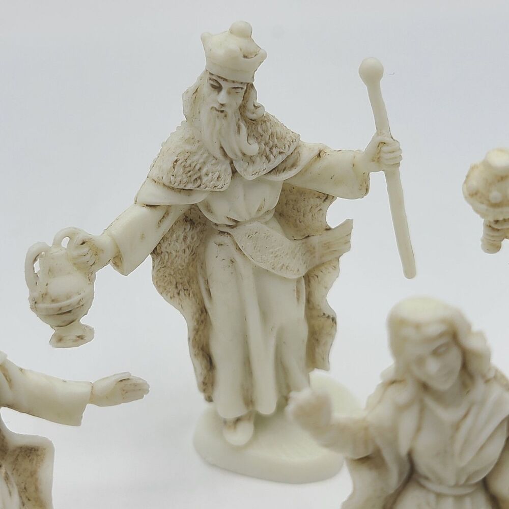 Mid-Century Christmas Nativity Set of 7 Signed Made in Italy Vtg Holiday Decor - Picture 5 of 11